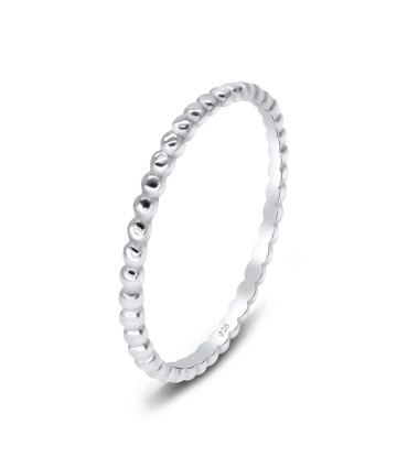 Dot Strip Silver Ring NSR-2511
